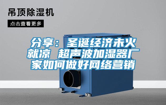 分享：聖誕經濟未火就涼 超聲波加濕器廠家如何做好網絡營銷
