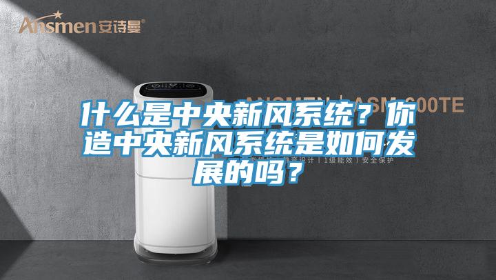 什麽是中央新風係統？你造中央新風係統是如何發展的嗎？