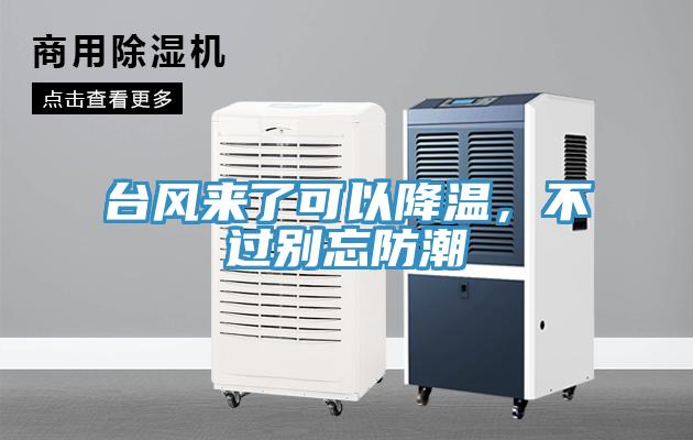 台風來了可以降溫，不過別忘防潮