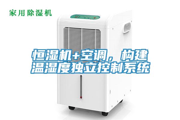 恒濕機+空調，構建溫濕度獨立控製係統