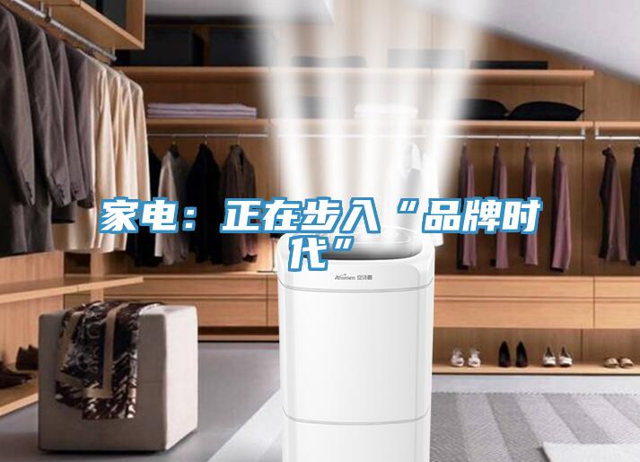 家電：正在步入“品牌時代”