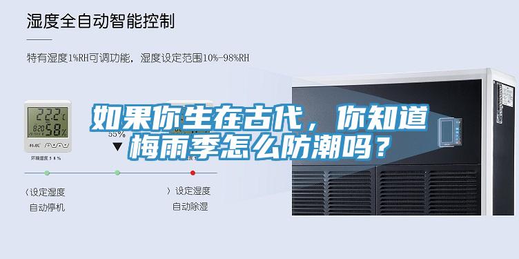 如果你生在古代，你知道梅雨季怎麽防潮嗎？