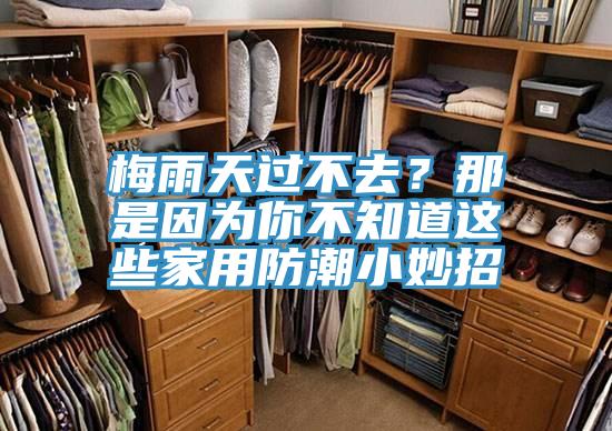 梅雨天過不去？那是因為你不知道這些家用防潮小妙招
