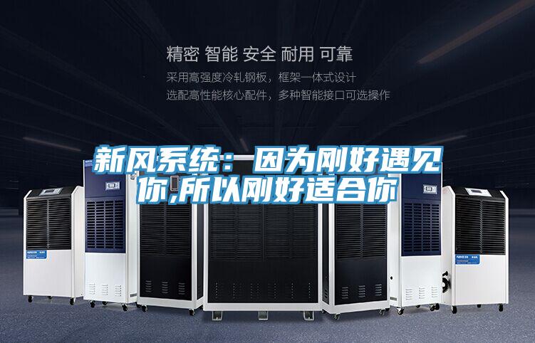 新風係統：因為剛好遇見你,所以剛好適合你