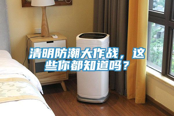 清明防潮大作戰，這些你都知道嗎？