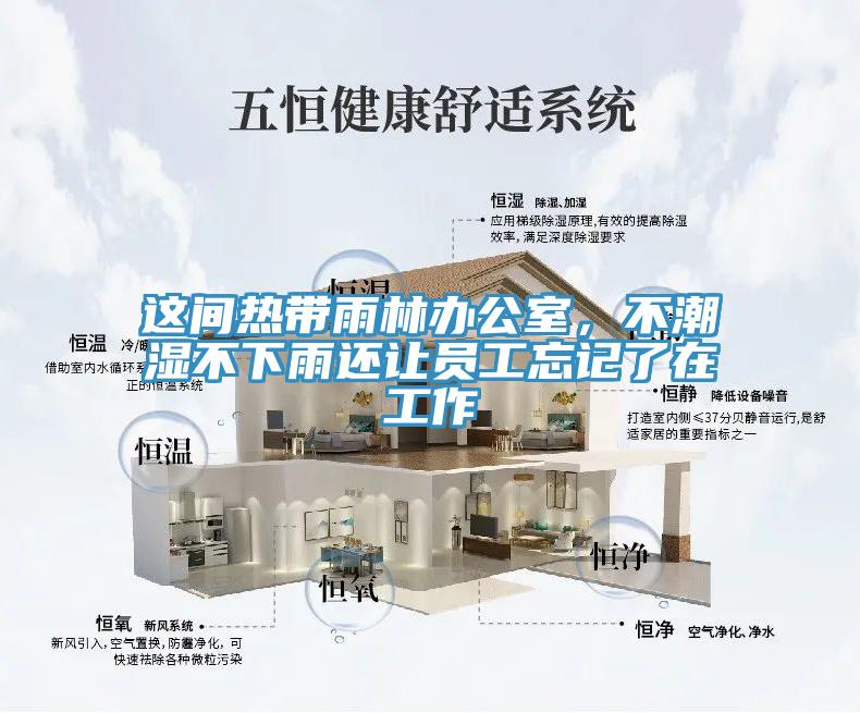 這間熱帶雨林辦公室，不潮濕不下雨還讓員工忘記了在工作