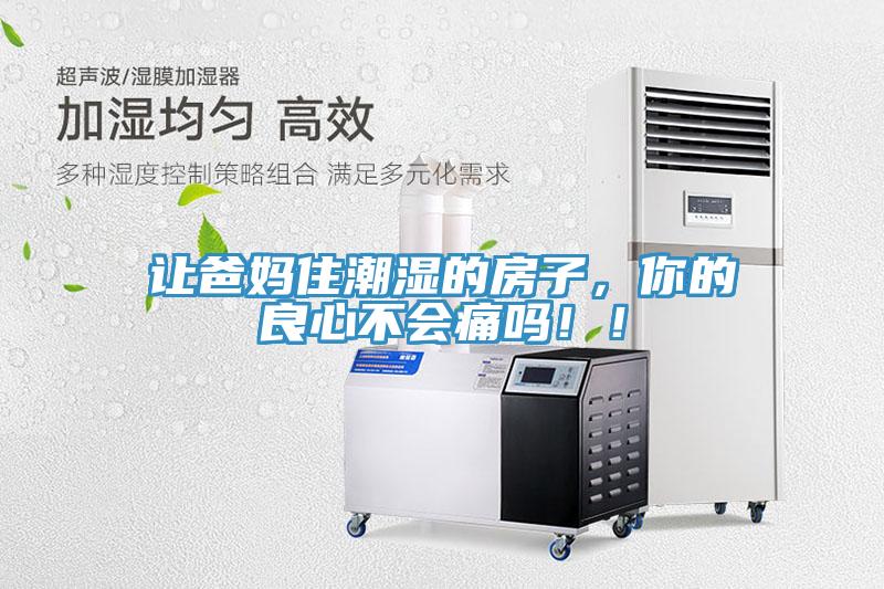 讓爸媽住潮濕的房子，你的良心不會痛嗎！！