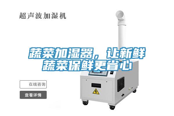蔬菜加濕器，讓新鮮蔬菜保鮮更省心