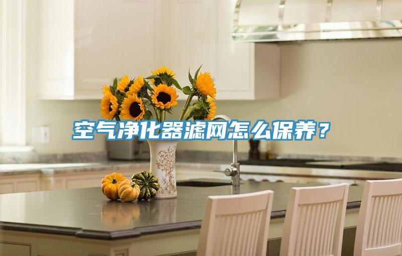 空氣淨化器濾網怎麽保養？