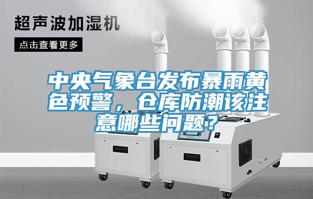 中央氣象台發布暴雨黃色預警，倉庫防潮該注意哪些問題？