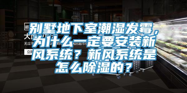 別墅地下室潮濕發黴，為什麽一定要安裝新風係統？新風係統是怎麽除濕的？