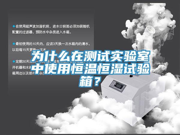 為什麽在測試實驗室中使用恒溫恒濕試驗箱？