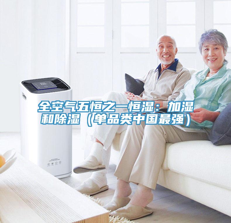 全空氣五恒之一恒濕：加濕和除濕（單品類中國最強）