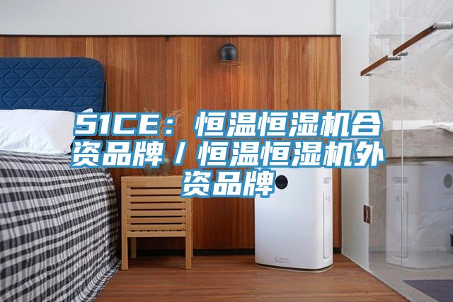 51CE：恒溫恒濕機合資品牌／恒溫恒濕機外資品牌