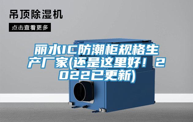 麗水IC防潮櫃規格生產廠家(還是這裏好！2022已更新)