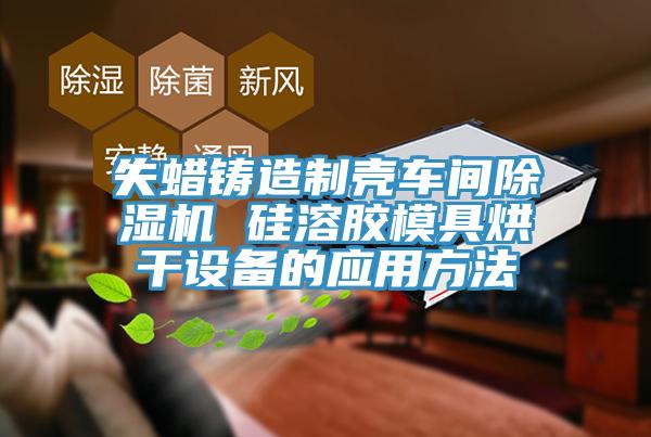 失蠟鑄造製殼車間草莓污视频在线看 矽溶膠模具烘幹設備的應用方法