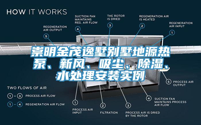 崇明金茂逸墅別墅地源熱泵、新風、吸塵、除濕、水處理安裝實例