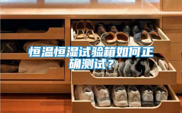 恒溫恒濕試驗箱如何正確測試？