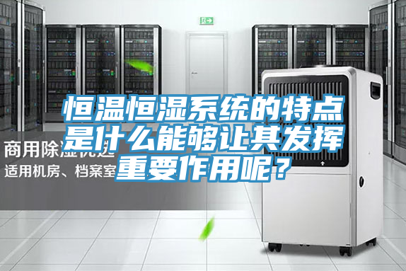 恒溫恒濕係統的特點是什麽能夠讓其發揮重要作用呢？