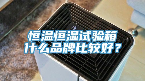 恒溫恒濕試驗箱什麽品牌比較好？