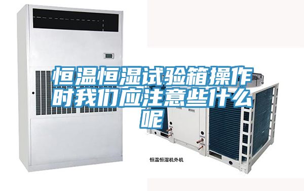 恒溫恒濕試驗箱操作時草莓视频性福宝應注意些什麽呢