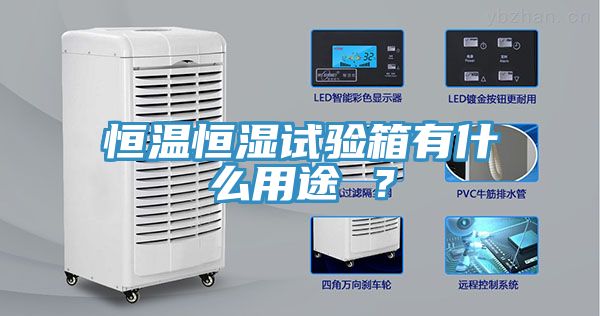 恒溫恒濕試驗箱有什麽用途 ？