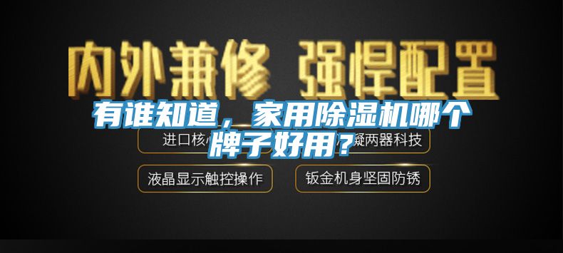 有誰知道，家用草莓污视频在线看哪個牌子好用？