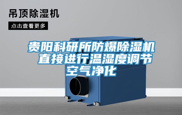 貴陽科研所防爆草莓污视频在线看 直接進行溫濕度調節空氣淨化