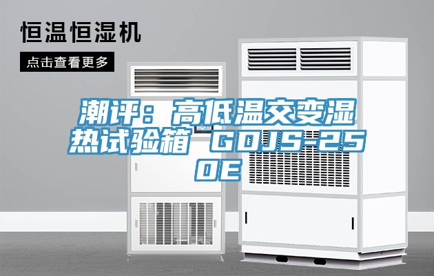 潮評：高低溫交變濕熱試驗箱 GDJS-250E
