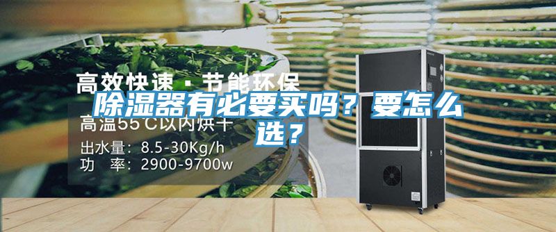 除濕器有必要買嗎？要怎麽選？